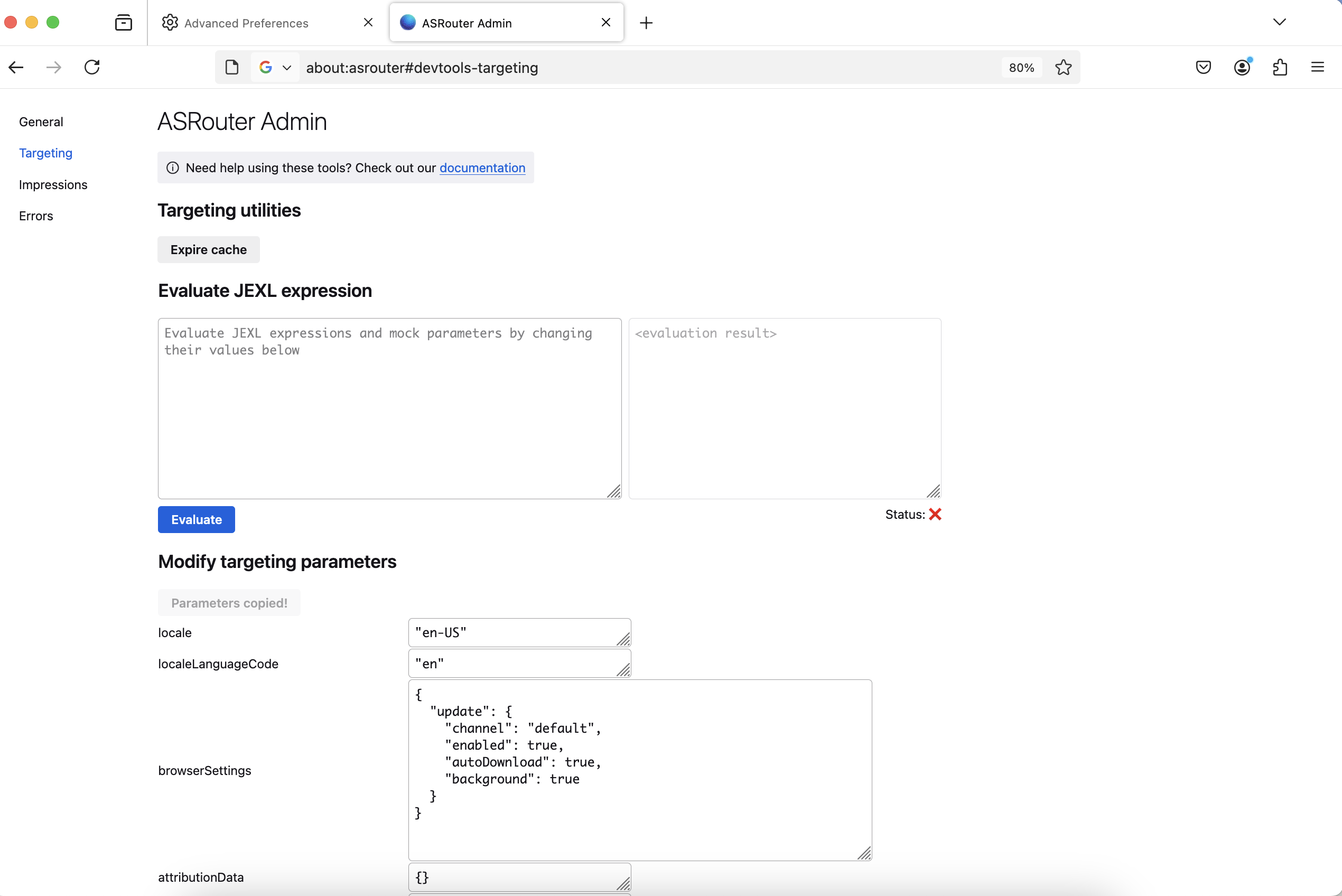 ASRouter image targeting